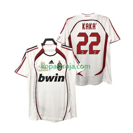 Billiga Fotbollströjor AC Milan KAKA 22 2006 2007 Retro Borta tröja Kortärmad